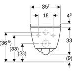 Wandcloset Geberit iCon Pack Diepspoel Gesloten Vorm Rimfree, Ophalen of Verzenden, Nieuw