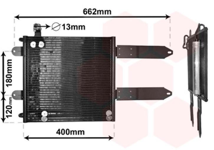 LUCHTCONDENSATOR VOOR VW CADDY 1995-2004 6X0820413A, Auto-onderdelen, Airco en Verwarming, Nieuw, Ophalen of Verzenden