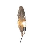 Art Deco wandlamp brons - Leaf