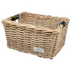 Wicked Rieten Fietsmand L Colored Triangles naturel, Verzenden, Nieuw