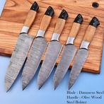 Keukenmes - Chefs knife - Olijfhout en zwart G10, gevouwen
