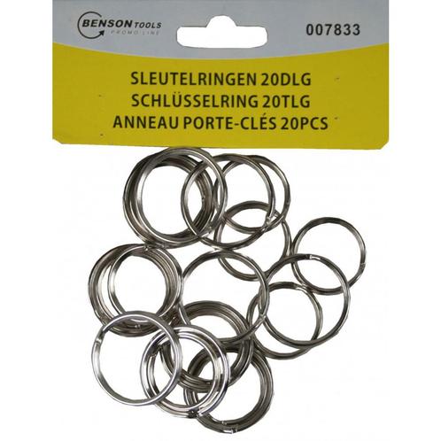 Sleutelring sleutelhangers 20 stuks metaal m, Hobby en Vrije tijd, Knutselen, Nieuw, Ophalen of Verzenden