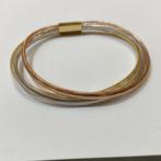 Armband - 18 karaat Geel goud - Elastische 3-gouden armband, Nieuw