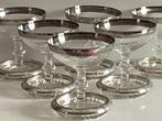 Drinkservies voor 6 - Verzilverd - Zes glazen voor champagne, Antiek en Kunst