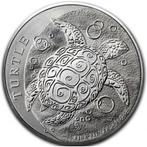 Fiji Schildpad 2 oz 2015, Postzegels en Munten, Munten | Oceanië, Zilver, Losse munt, Verzenden