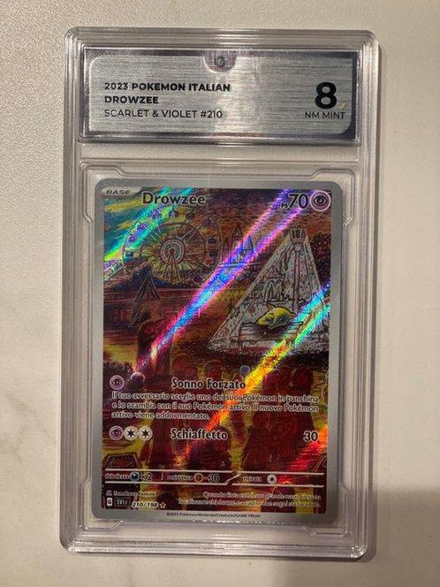 Pokémon - 1 Graded card - Drowzee 210/198 Foil, Full art -, Hobby en Vrije tijd, Verzamelkaartspellen | Pokémon