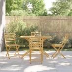 vidaXL 5-delige Tuinset bamboe, Tuin en Terras, Tuinsets en Loungesets, Verzenden, Nieuw, Hout, Tuinset