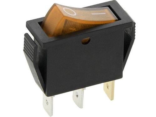 Schakelaar - oranje - 12 volt - 20A - verlicht, Doe-het-zelf en Verbouw, Elektra en Kabels, Schakelaar, Nieuw, Ophalen of Verzenden