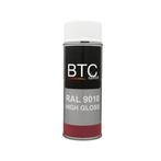 BTC Spray Ral 9010 Zuiver Wit Hoogglans 400 ml, Nieuw, Verzenden