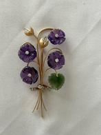 Broche - 18 karaat Geel goud, Witgoud, Sieraden, Tassen en Uiterlijk, Antieke sieraden