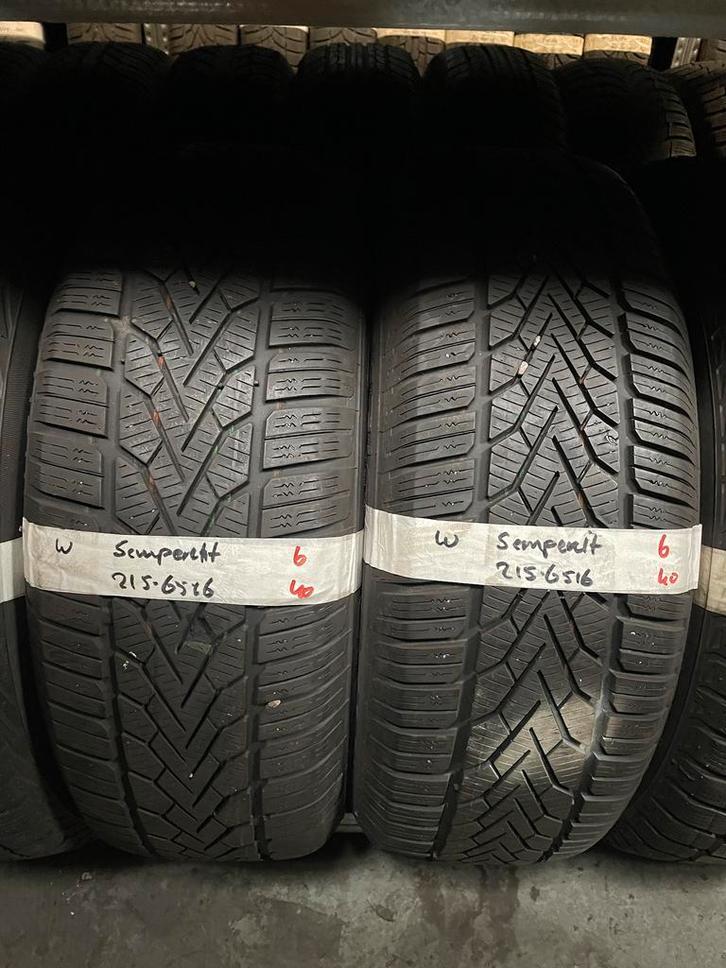 215-65-16 Semperit Winterbanden 6mm Incl Montage 215 65 16, Auto-onderdelen, Banden en Velgen, 16 inch, Winterbanden, 215 mm, Personenwagen