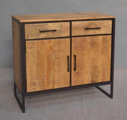 Actie! Dressoir Mito | Acacia Royal Brown | Nu €329,-, Huis en Inrichting, Kasten | Dressoirs, 50 tot 100 cm, 25 tot 50 cm, Met lade(s)