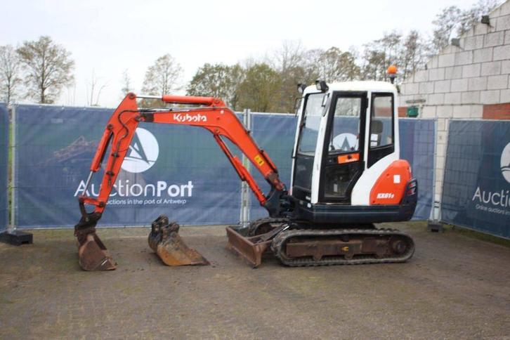 Veiling: Rupsgraafmachine Kubota KX61-3 Diesel 17.6pk, Zakelijke goederen, Machines en Bouw | Kranen en Graafmachines, Graafmachine