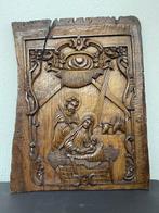 Snijwerk, Religieus 18e -eeuws reliëf - 70 cm - Eik