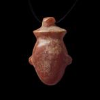 Oude Egypte, Nieuwe rijk Prachtige Carnelian Hart (ib), Antiek en Kunst