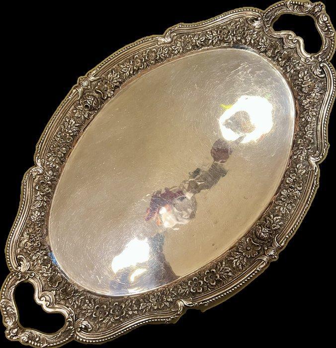 SK - Dienblad - .900 zilver - (2450 gram), Antiek en Kunst, Antiek | Goud en Zilver