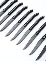 Laguiole - 12x Steak Knives - Black Stonewash - style de -, Antiek en Kunst, Antiek | Keukenbenodigdheden