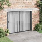 vidaXL Deurluifel 400x75 cm polycarbonaat grijs en, Verzenden, Nieuw