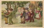 Illustrator A. Bertiglia - Waarbij kinderen, landschappen,, Verzamelen, Gelopen