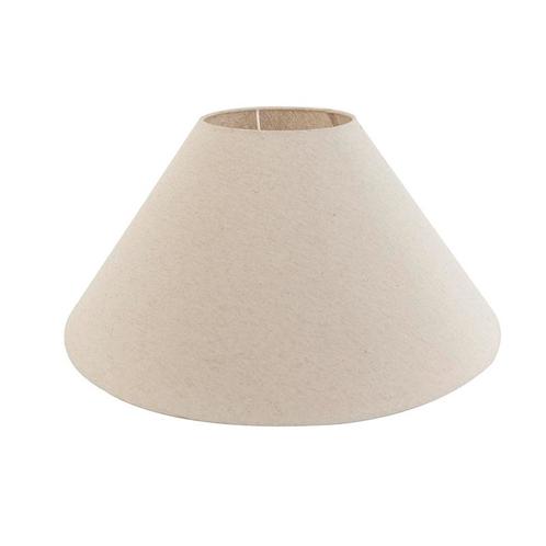 Stoffen lampenkap beige rond schuin 55/19/26, Huis en Inrichting, Lampen | Lampenkappen, 25 tot 50 cm, Overige vormen, Beige, Nieuw