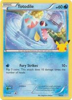 Totodile 18/25 Promo 25TH ANNIVERSARY MC DONALDS, Ophalen of Verzenden, Nieuw, Losse kaart, Foil