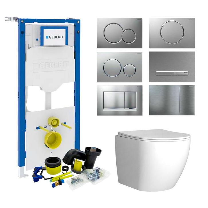Geberit UP320 Toiletset Compleet | Inbouwreservoir | Mudo, Doe-het-zelf en Verbouw, Sanitair, Overige typen, Nieuw, Ophalen of Verzenden
