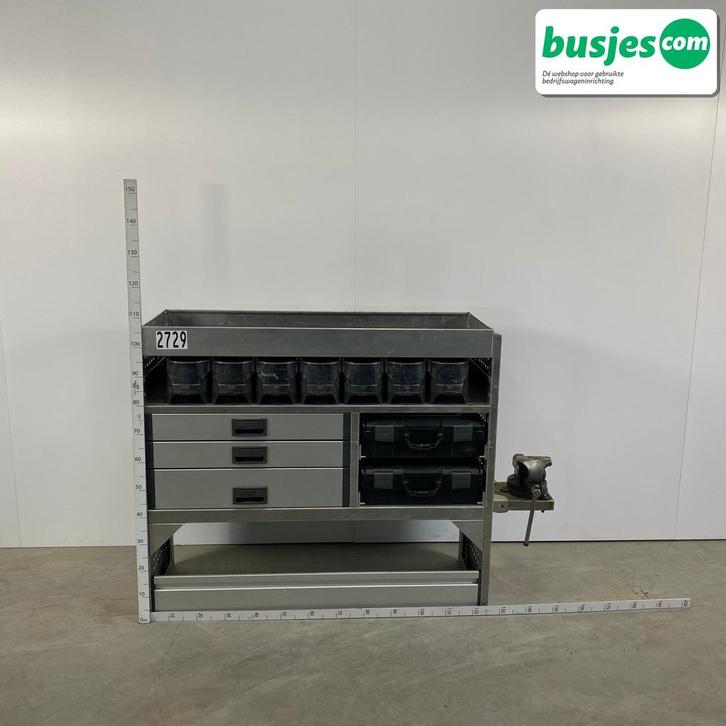 Aluca bedrijfswageninrichting 1500x420x1075mm (2729), Auto diversen, Overige Auto diversen, Ophalen of Verzenden