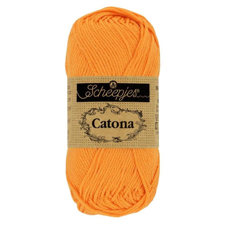 Scheepjes Catona - 10g - 411 Sweet Orange, Hobby en Vrije tijd, Breien en Haken, Breien of Haken, Nieuw, Wol of Garen, Ophalen of Verzenden