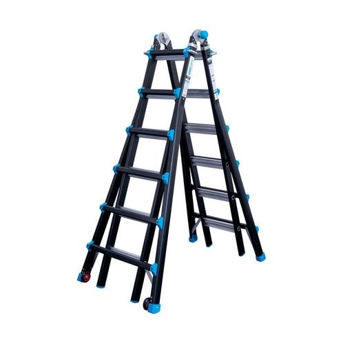 Multifunctionele Professionele Vouwladder Maxall 4x6 Sporten, Doe-het-zelf en Verbouw, Ladders en Trappen, Ladder, Nieuw, Opvouwbaar of Inschuifbaar
