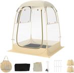 COSTWAY Transparante tent, pop-up tent met weerbestendig dak, Verzenden, Zo goed als nieuw