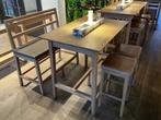 Hutten - Bartafel met bank en 2 barkrukken, Ophalen of Verzenden, Gebruikt, Meubilair
