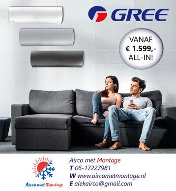 Gree Fairy Airconditioning  incl montage en BTW vanaf 1599