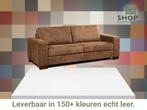 Leren bank Enjoy - 3 zits, Nieuw, Ophalen of Verzenden, Rechte bank, Modern
