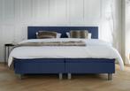 ACTIE! Boxspring Venetië 180 200 Blauw, 180 cm, 200 cm, Modern, Verzenden