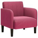 Fauteuil Armleuningen Wijnrood - Retourdeal - Luxe voor W..., Huis en Inrichting, Fauteuils, Ophalen of Verzenden, Nieuw, Minder dan 75 cm