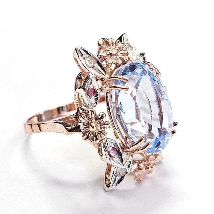 Zonder Minimumprijs - Ring - 9 kt. Roségoud, Zilver -, Sieraden, Tassen en Uiterlijk, Ringen