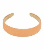 Haarband Diadeem Stof 3cm Oranje, Nieuw
