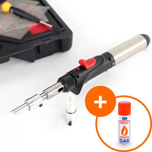 Datona Kunststof lasapparaat + gratis gasbus (200ml) -, Doe-het-zelf en Verbouw, Gereedschap | Lasapparaten, Nieuw, Ophalen of Verzenden
