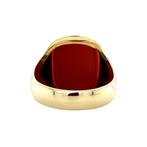 Gouden zegelring met carneool 14 krt, Sieraden, Tassen en Uiterlijk, Ringen, Ophalen of Verzenden, Nieuw