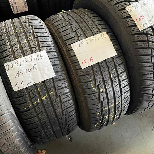 2 x Nokian WR 225-55-16 Winterbanden 5,5mm, Auto-onderdelen, Banden en Velgen, 16 inch, Winterbanden, 225 mm, Personenwagen, Gebruikt