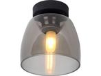 Lucide TYLER - Plafonnière - IP44 - Ø 16,1 cm - 1xG9 - Zwart, Verzenden, Zo goed als nieuw
