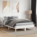 vidaXL Bedframe zonder matras massief grenenhout wit 120x190, Verzenden, Wit, Nieuw, 190 cm of minder
