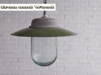 Groene oud emaille vintage fabriekslampen industriele lampen, Huis en Inrichting, Lampen | Hanglampen, Gebruikt