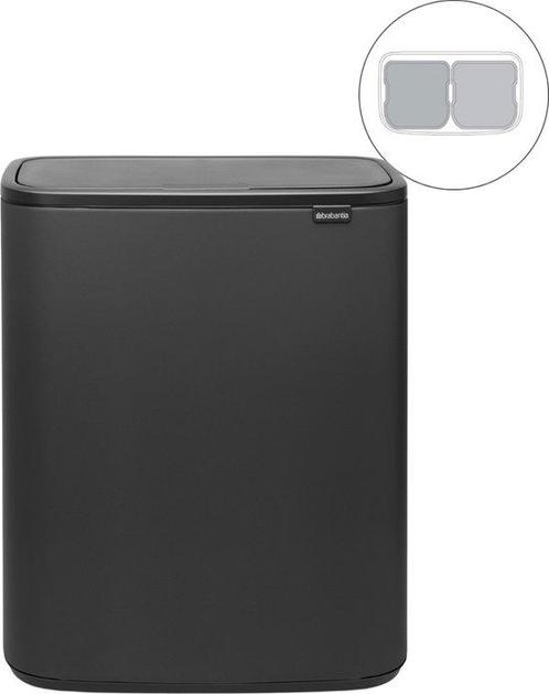 Brabantia Bo Touch Bin Prullenbak - 2 x 30 liter -, Huis en Inrichting, Woonaccessoires | Prullenbakken, Verzenden