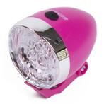 Benson Fietskoplamp 2 x LED - Inclusief Batterijen - Roze, Nieuw, Ophalen of Verzenden