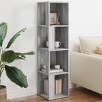 vidaXL Hoekkast 33x33x132 cm bewerkt hout grijs sonoma, Verzenden, Nieuw