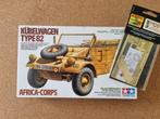 Tamiya 35238 Kübelwagen Type 82 1:35 + Aber PE set, Hobby en Vrije tijd, Verzenden, Nieuw, Tamiya