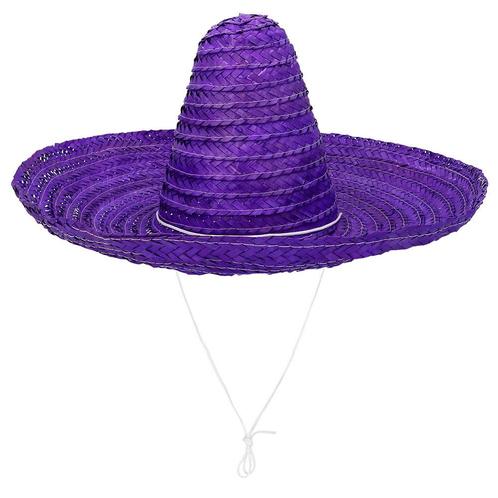 Paarse Sombrero 49cm, Hobby en Vrije tijd, Feestartikelen, Nieuw, Verzenden