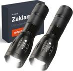 Tweedekans | Zaklamp LED oplaadbaar - 2 stuks - incl, Ophalen of Verzenden, Zo goed als nieuw