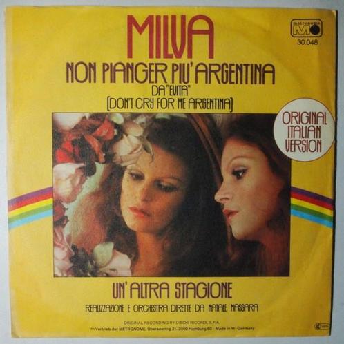 Milva - Non Pianger Più Argentina - Single, Cd's en Dvd's, Vinyl Singles, Single, Gebruikt, 7 inch, Pop